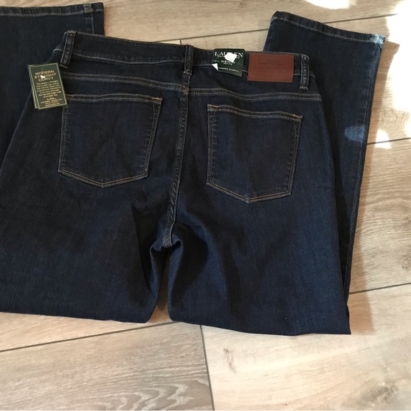 RALPH LAUREN DENIM JEANS 12P BSR - RINSE - MODERN CURVY - Picture 4 of 7